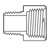 1/2 X 3/4 PVC 40 M X F ADAPTER - - Pressure